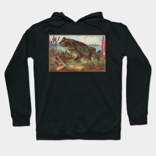 Vintage sewing machine thread advertisement with frog Hoodie